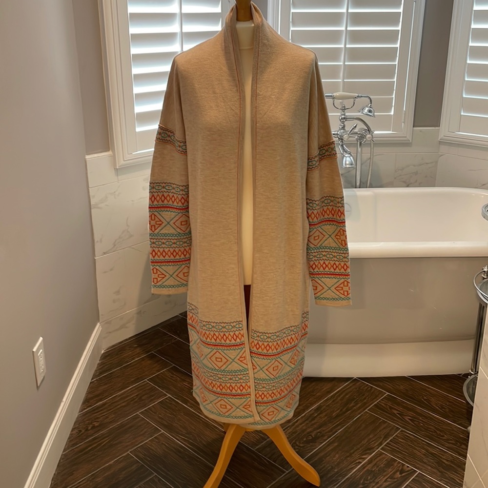 Sundance Santa Fe Sweater Long Cardigan Duster - Size L